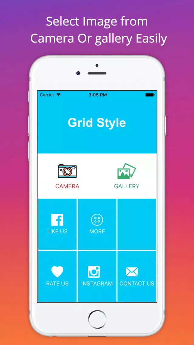 Tangkapan skrin Grid Style for Instagram - Instagrid Post Banner sized full size Big Tiles for IG