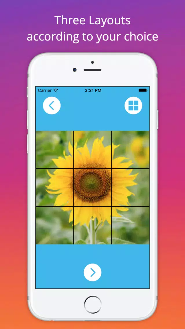 Tangkapan skrin Grid Style for Instagram - Instagrid Post Banner sized full size Big Tiles for IG