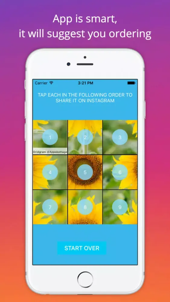 Screenshot di Grid Style for Instagram - Instagrid Post Banner sized full size Big Tiles for IG