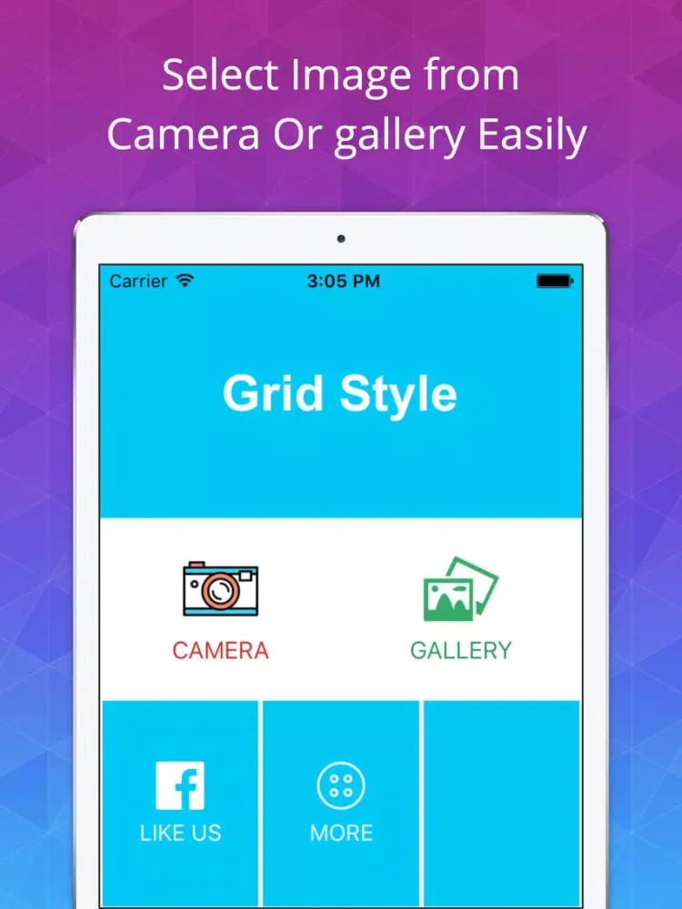 Ảnh chụp màn hình của Split Photo for Instagram -InstaSize Grid Photos iPad 