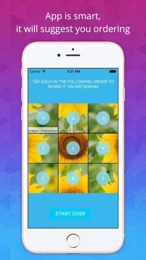 Ảnh chụp màn hình của Split Photo for Instagram -InstaSize Grid Photos