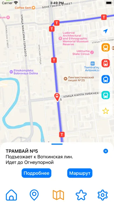 Скриншоты IGIS: Транспорт Ижевска