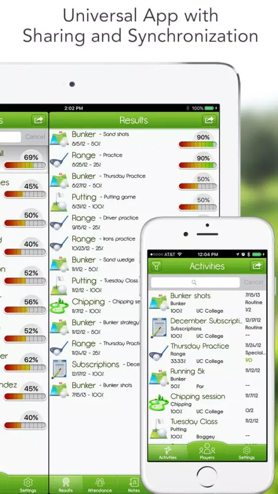 Ảnh chụp màn hình của iGrade for Golf Pro