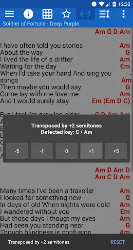 Capturas de pantalla de Songbook