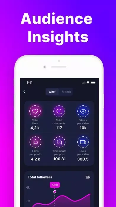 Capturas de tela do IG Followers Tracker & Reports