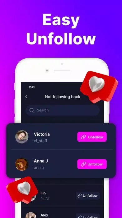 Capturas de tela do IG Followers Tracker & Reports