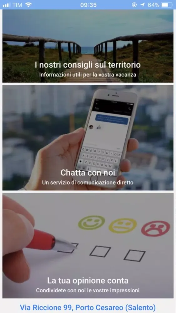Capturas de tela do A due Passi dal Mare