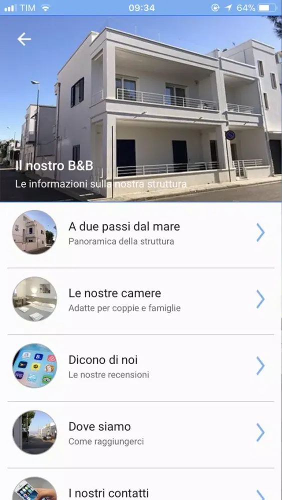 Capturas de tela do A due Passi dal Mare