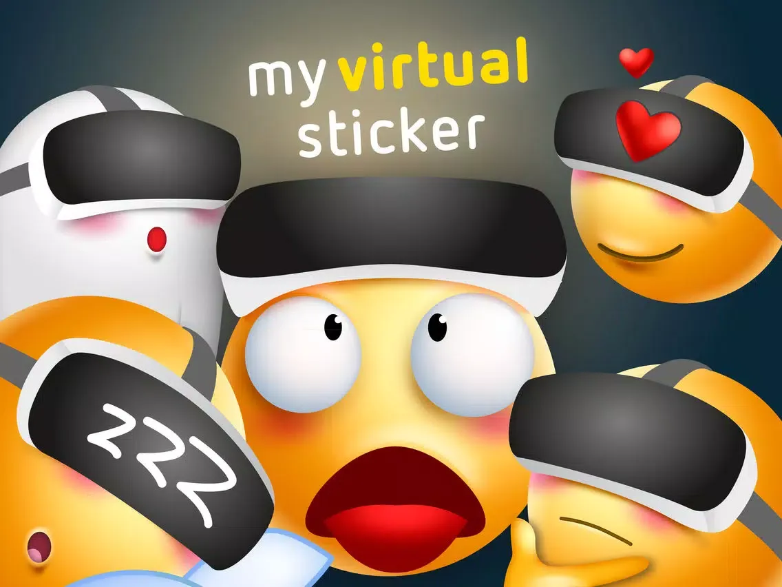 Ảnh chụp màn hình của My Virtual Sticker | VR Emoji mit Google Cardboard iPad 