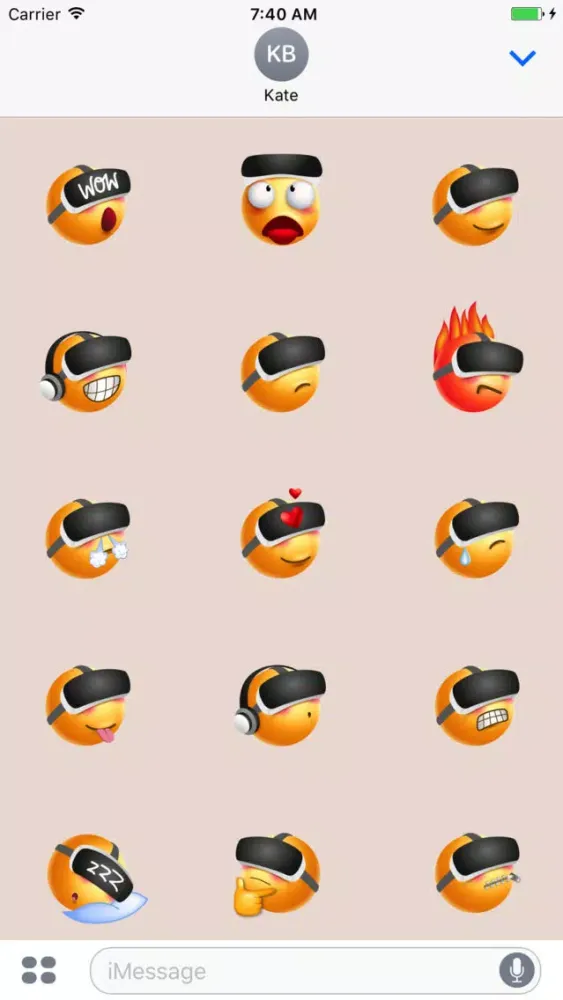 Ảnh chụp màn hình của My Virtual Sticker | VR Emoji mit Google Cardboard