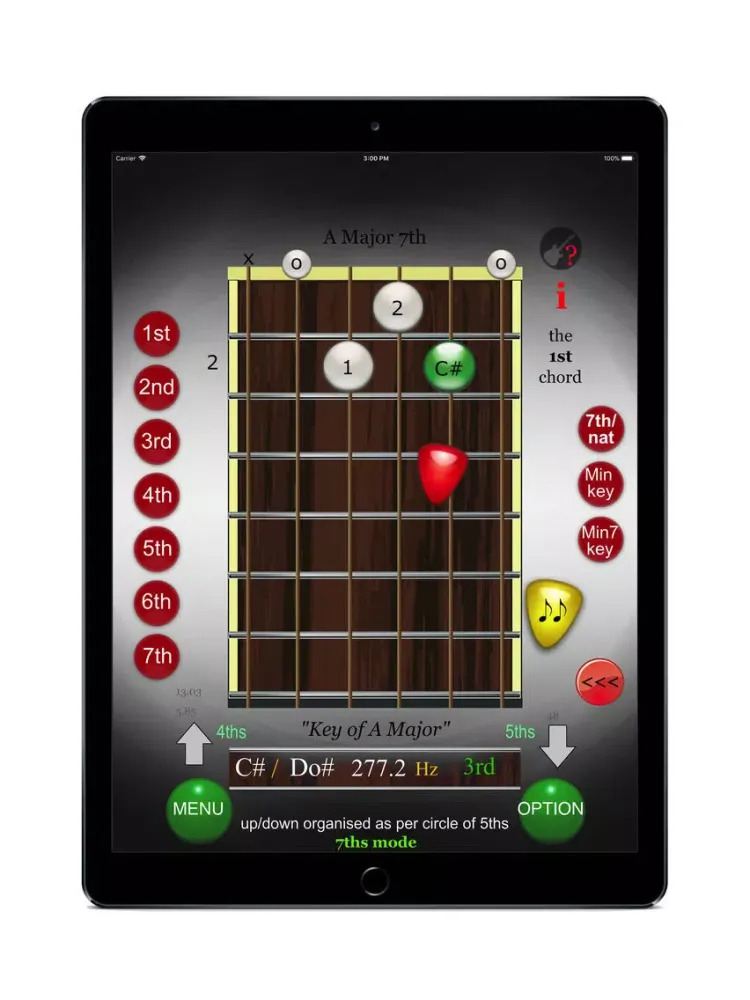 Ảnh chụp màn hình của Chord - Scales : Guitar iPad 
