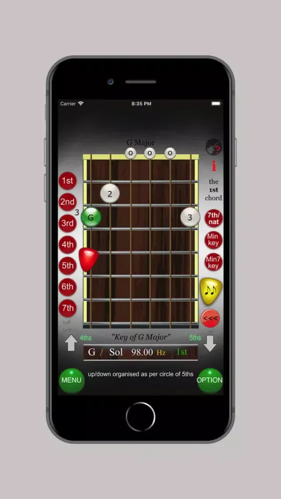 Ảnh chụp màn hình của Chord - Scales : Guitar
