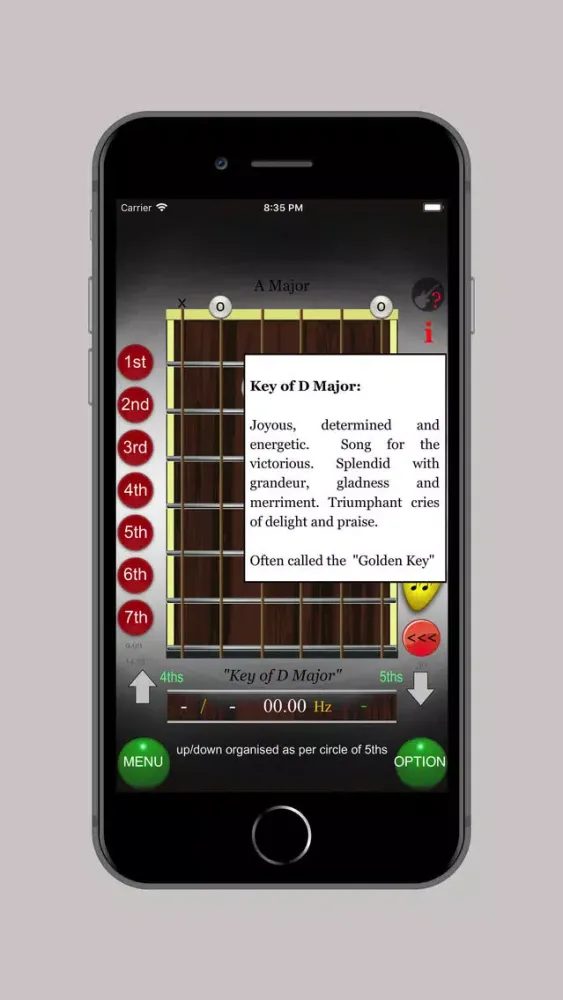 Ảnh chụp màn hình của Chord - Scales : Guitar