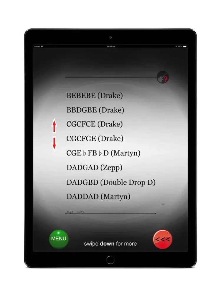 Guitar Tunings (Premium) iPad 應用截圖