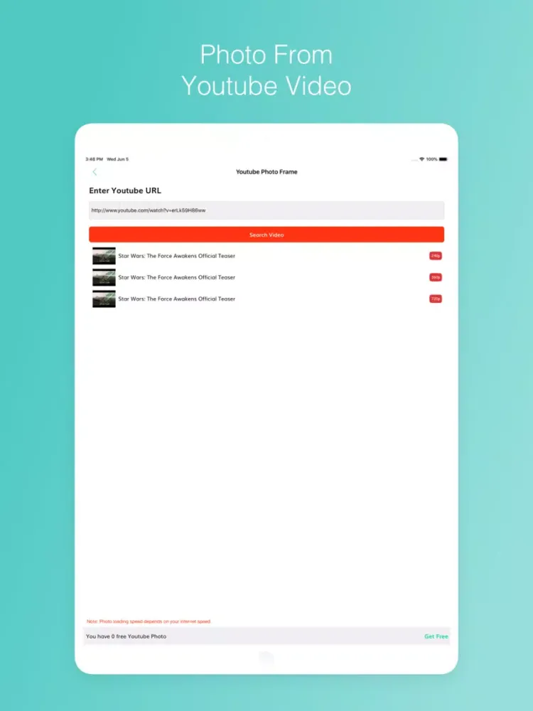 Video To Photo - HD Frame iPad 应用截图