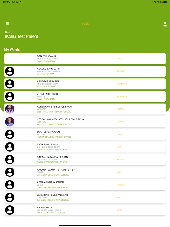 صور iKolilu Parents Portal iPad 