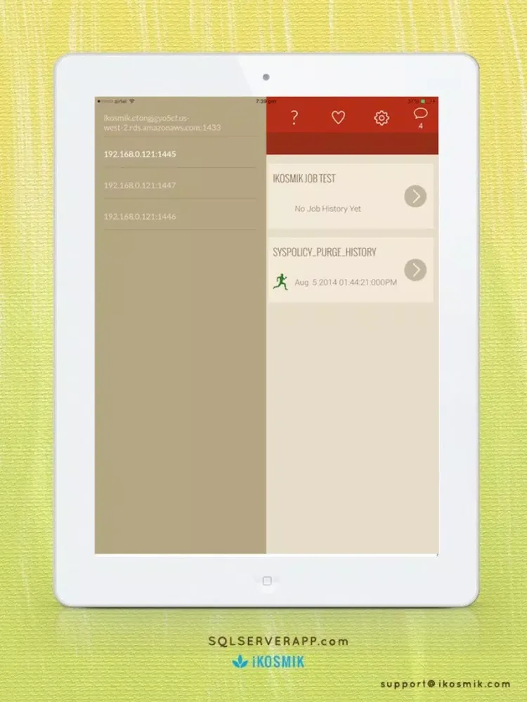 SQL Jobs Monitor for SQL Server DBA Pro iPad স্ক্রিনশট