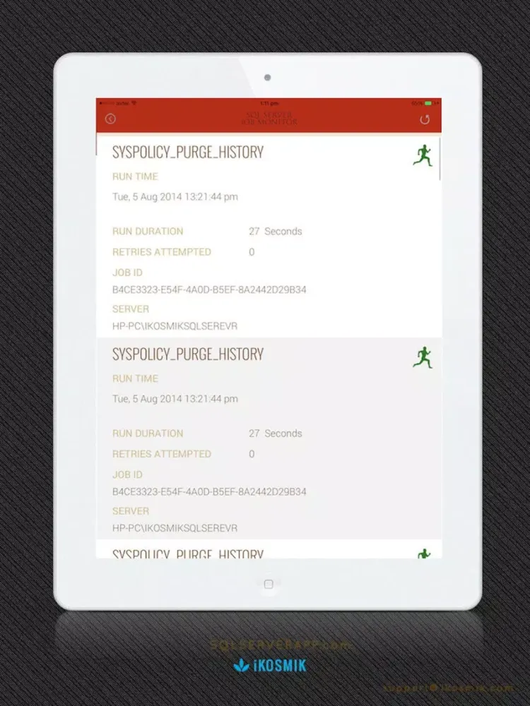 SQL Jobs Monitor for SQL Server DBA Pro iPad স্ক্রিনশট