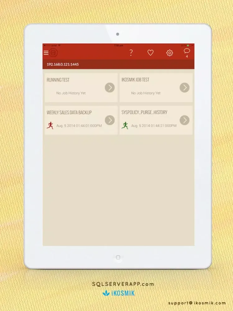 SQL Jobs Monitor for SQL Server DBA Pro iPad স্ক্রিনশট
