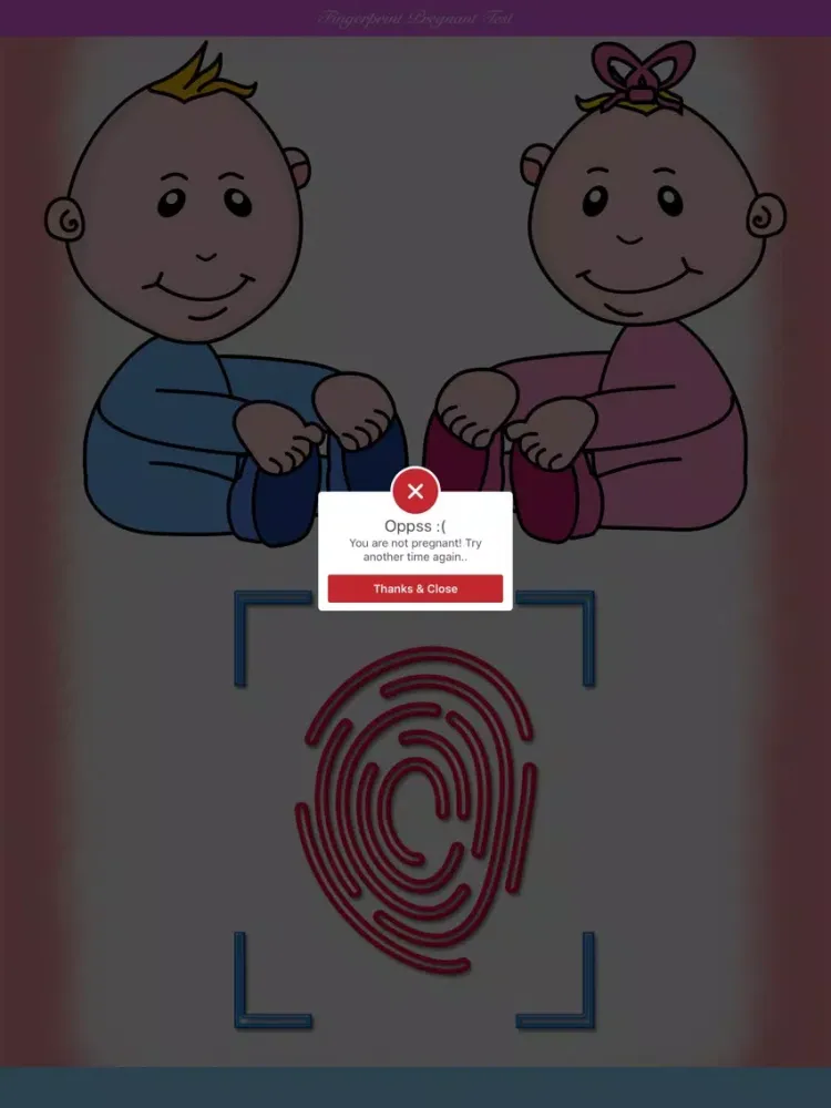 Скриншоты Fingerprint Pregnant Prank iPad 