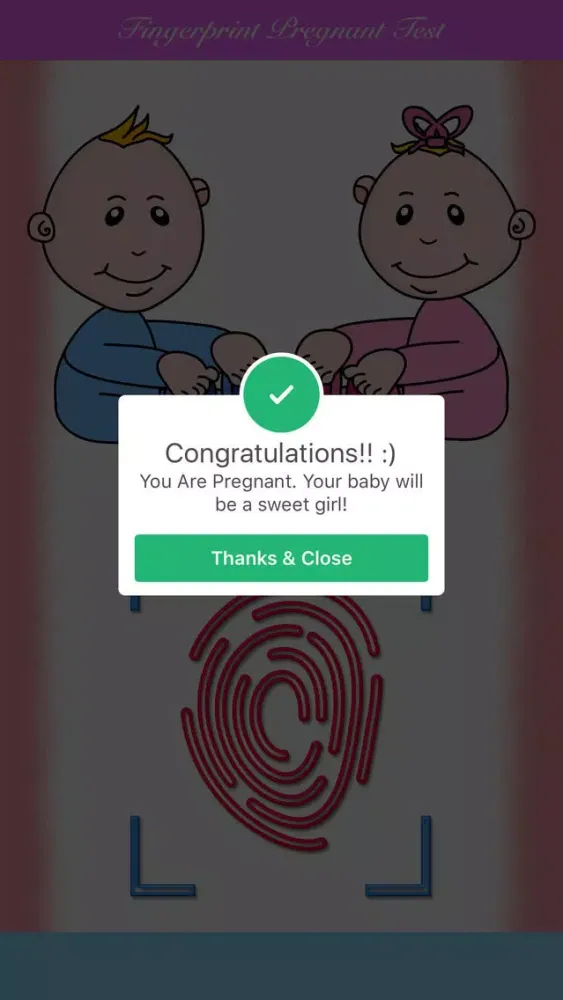 Скриншоты Fingerprint Pregnant Prank