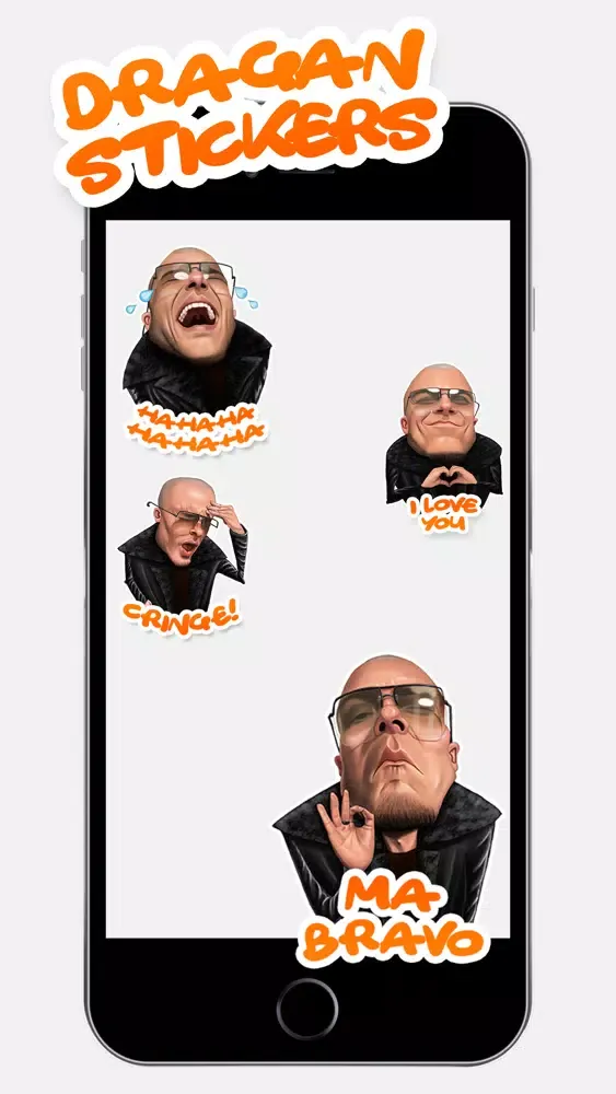 Tangkapan layar Dragan stickers