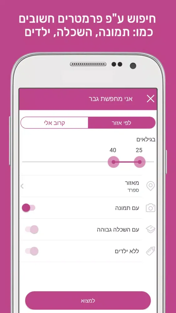 Screenshot di הכרויות לישראלים :DATELAND