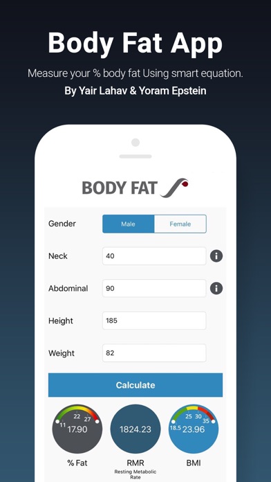 Captures d'écran de Body Fat App