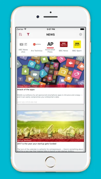 ภาพหน้าจอของ World news - multi language, multi newspapers
