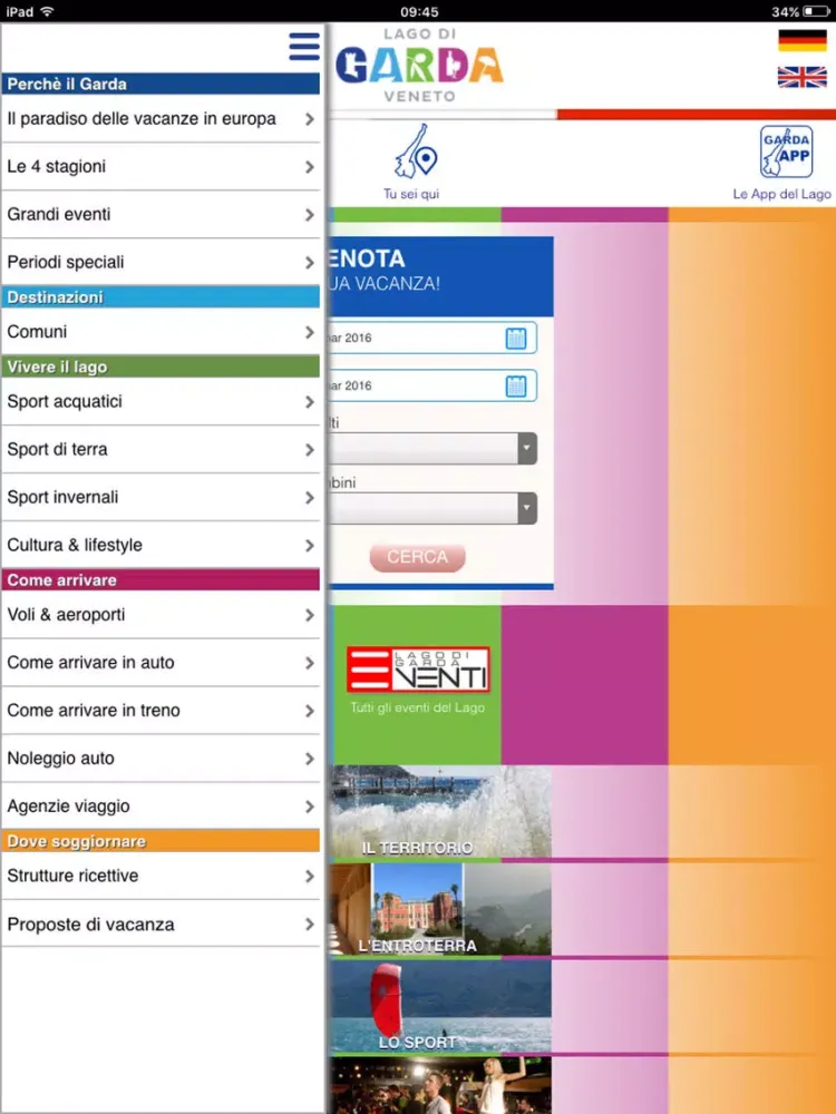 Zrzuty ekranu iLago di Garda App iPad 