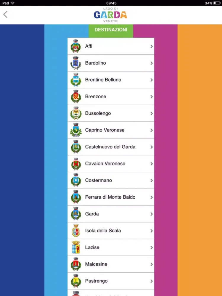 Zrzuty ekranu iLago di Garda App iPad 