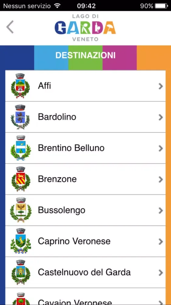 Zrzuty ekranu iLago di Garda App