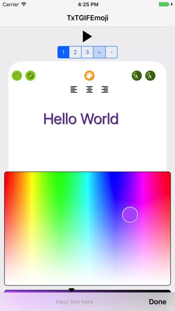 Capturas de tela do TxTGIFEmoji
