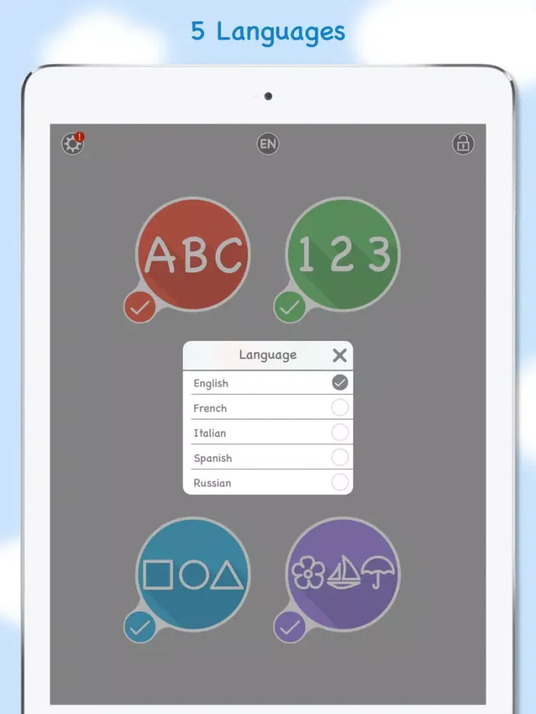 Capturas de pantalla de Blue Bird Learning Academy iPad 