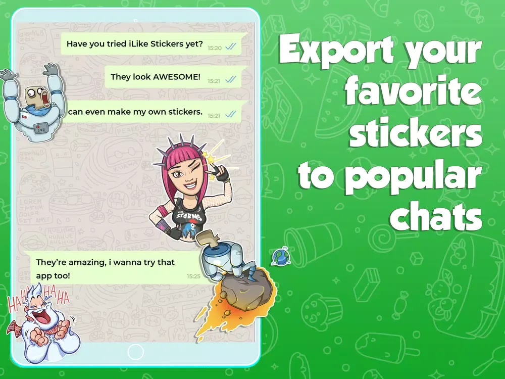 Sticker maker - iPad  Screenshots
