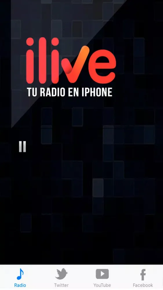 Ảnh chụp màn hình của ilive, servicios para radios