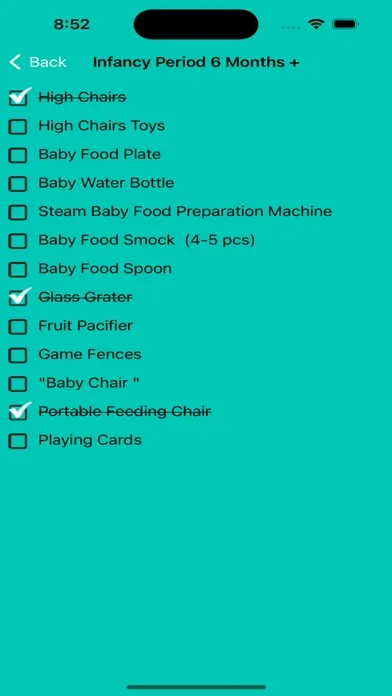 Скриншоты Baby & Mother Needs List