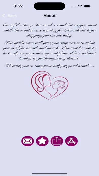 Скриншоты Baby & Mother Needs List