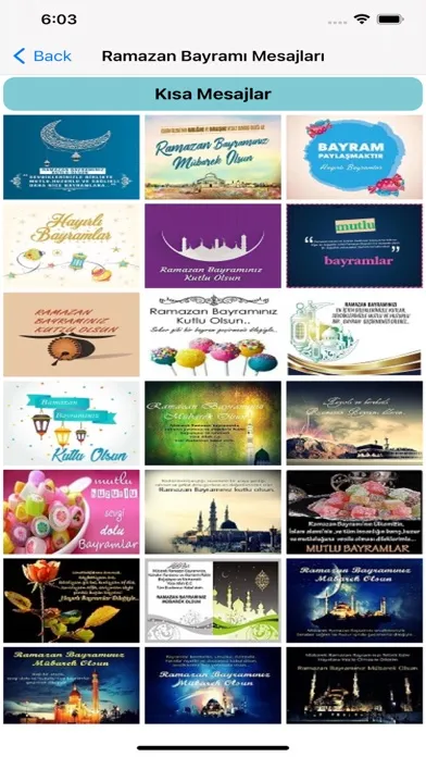 Capturas de tela do Cuma Bayram Kandil Mesajları