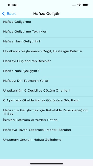 Beyin ve Hafıza Geliştir スクリーンショット