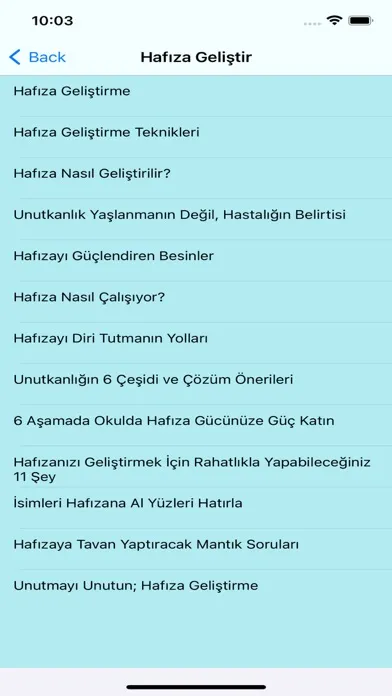Beyin ve Hafıza Geliştir 스크린샷