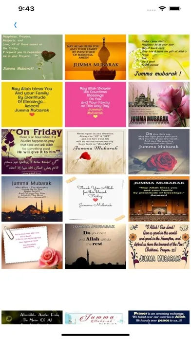 Tangkapan skrin Jumma Messages