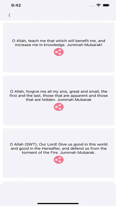 Tangkapan skrin Jumma Messages