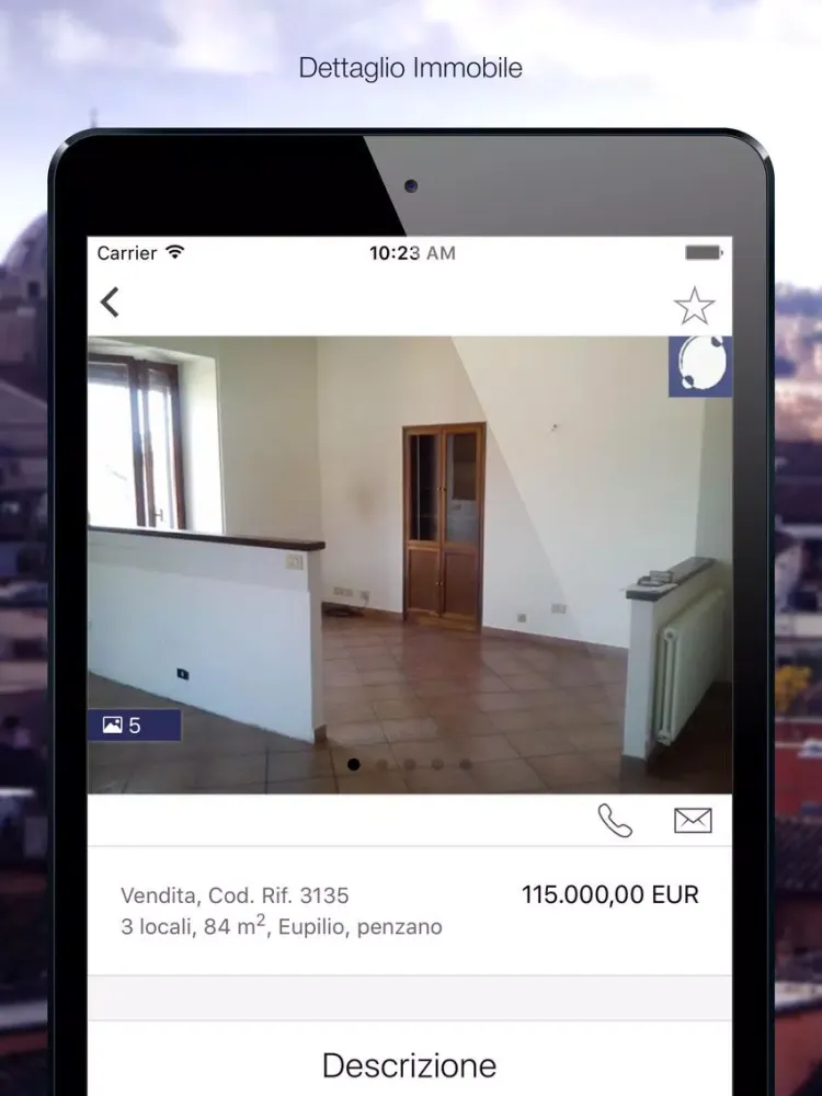 Tangkapan layar Il polo immobiliare iPad 