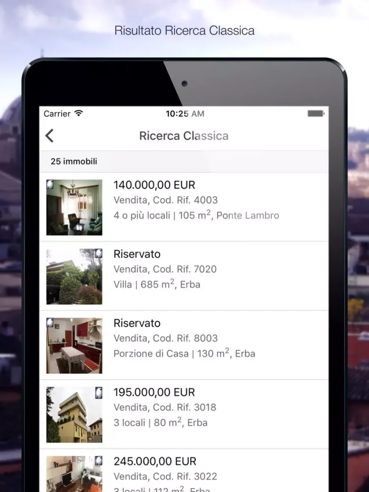 Tangkapan layar Il polo immobiliare iPad 