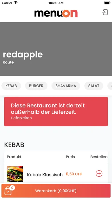 Red Apple Takeaway应用截图