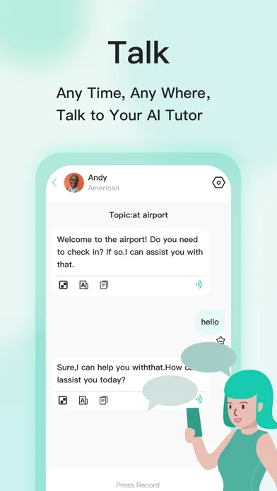 تصاویر AITalk-AI Language Tutor