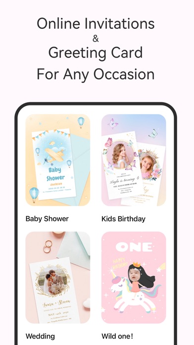 Tangkapan layar Invitation Maker Greeting Card