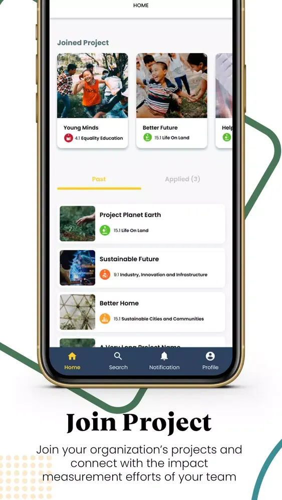 Capturas de pantalla de Artemis Impact Measurement App