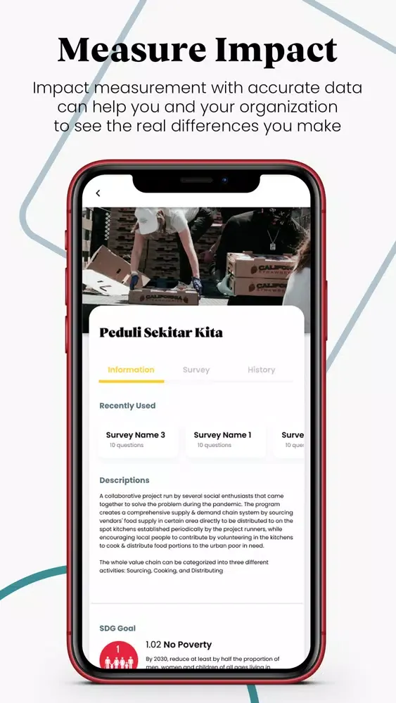 Capturas de pantalla de Artemis Impact Measurement App